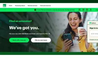 H&R Block of Danvers website