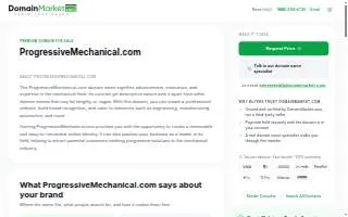 Progressive Mechanical, Inc. website