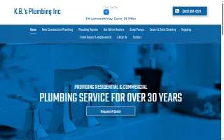 kb's plumbing website