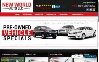 New World Auto, LLC. website