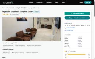 My Health & Wellness Longevity Center
