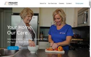Primary Home Care website