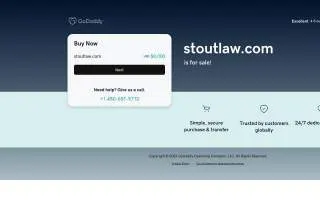 Stout Law, PLLC of Cutlerville website