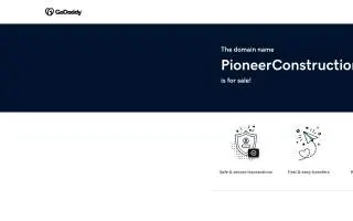 Pioneer Construction of East Grand Rapids website