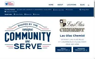Las Olas Chemist website