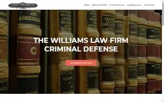 The Williams Law Firm website