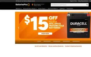 Batteries Plus Phone Repair of Bozeman website