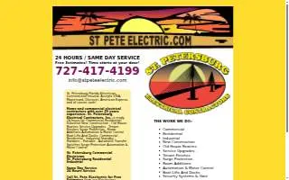 St. Petersburg Electrical Contractors website