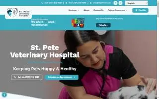 St. Pete Veterinary Hospital of St. Petersburg website