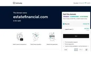 Estate Financial of Farmington website