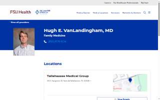 Dr. Hugh E. Vanlandingham, MD website