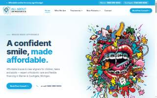 All About Orthodontics (Braces Made Affordable) of Warren website