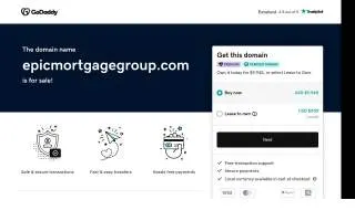 Epic Mortgage Group of Flint website