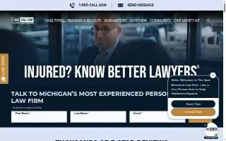 The Sam Bernstein Law Firm of Comstock Park website