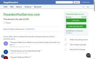 Poseidon Pool Service of Forest Hills website