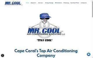Mr Cool Air Conditioning website