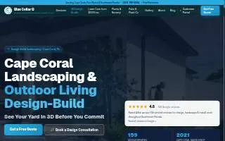 Blue Collar Q Landscaping & Lawn Care website