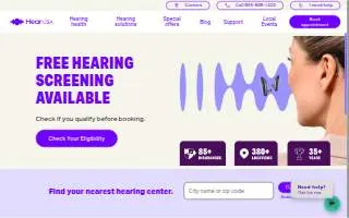 HearUSA of Wyandotte website