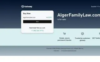 Alger Family Law of Grandville website
