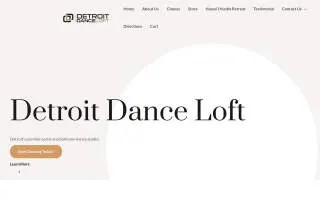 Detroit Dance Loft of Hamtramck website