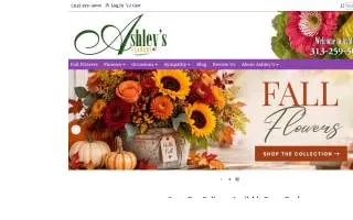 Ashley's Detroit MI Florist website