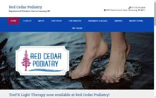 Red Cedar Podiatry of Holt website