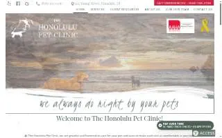 The Pet Clinic of Honolulu website