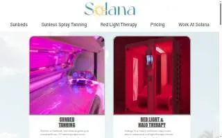 Solana | Tanning Salon - Jenison website