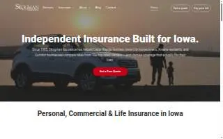 Skogman Insurance website