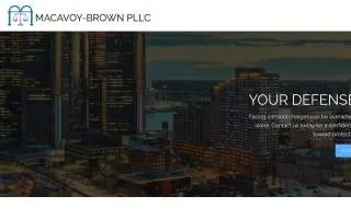 Attorney George Brown, MacAvoy-Brown PLLC of Lincoln Park website