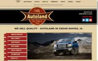 Autoland of Cedar Rapids website