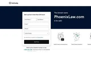 Phoenix Law of Livonia website