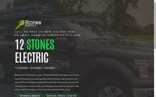 12 Stones Electric of Davenport website