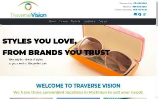 Traverse Vision of Midland website