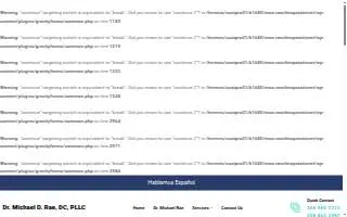 Dr. Michael D. Rae, DC, PLLC website