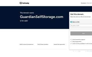 Guardian Self Storage of Monroe website