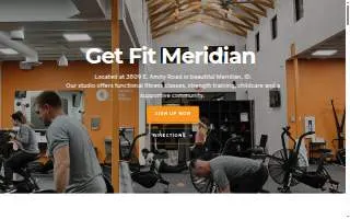 Get Fit Meridian website