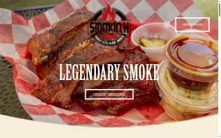 Smokin Iron BBQ Restaurant & Catering website
