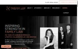 Tabono Law of Norton Shores website
