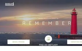 Shoreline Memorial Services of Muskegon website