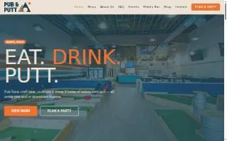 Pub and Putt website
