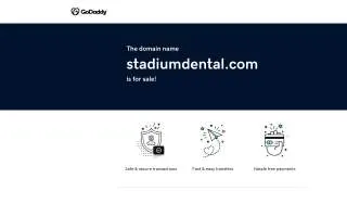 Stadium Dental of Niles website