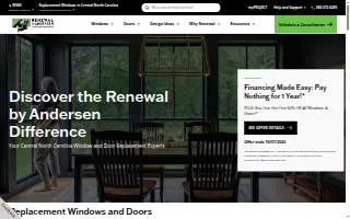 Renewal by Andersen of Detroit website