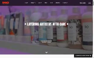 BANG! Salon website