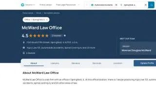 McWard Law Offices website