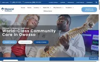 Memorial Healthcare Urgent Care (Owosso) website