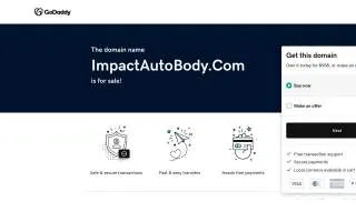 Impact Auto Body of Owosso website