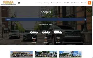 Ideal Auto Sales Inc. of Central Illinois website