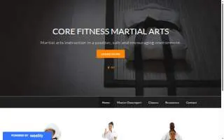 Core Fitness Martial Arts of Pontiac website