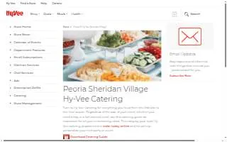 Hy-Vee Catering of Peoria website
